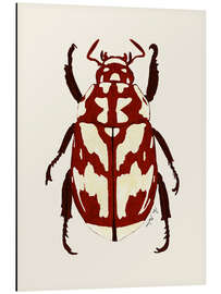 Tableau en aluminium Red beetle