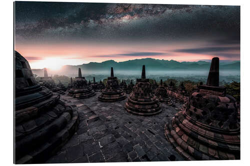 Gallery print Sunrise at Borobudur Temple