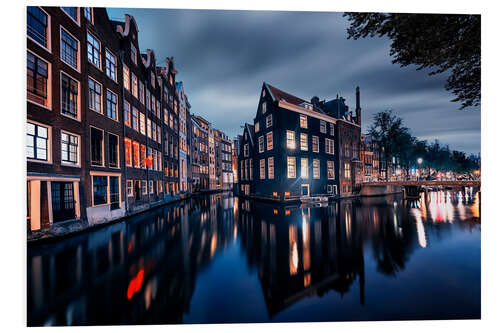 Foam board print Amsterdam Night