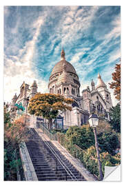 Vinilo para la pared Sacré-Coeur in Montmartre