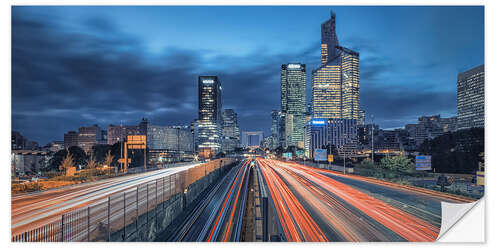 Självhäftande poster La Defense At Dusk