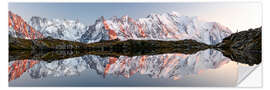 Muursticker Lakes of Cheserys, Chamonix-Mont-Blanc