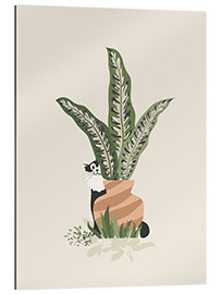 Gallery print The cat and the flower pot