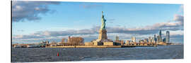 Tableau en aluminium Liberty Island with Statue of Liberty, New York City