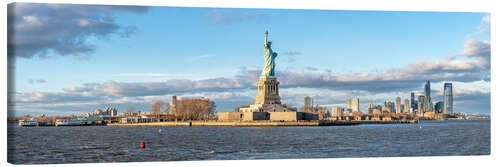 Canvas print Liberty Island with Statue of Liberty, New York City