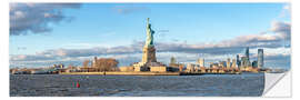 Wall sticker Liberty Island with Statue of Liberty, New York City