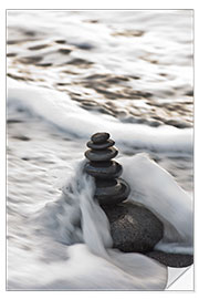 Wall sticker Stone tower in the water