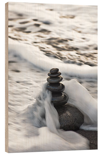 Wood print Stone tower in the water