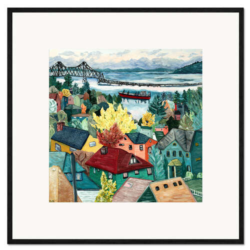 Impresión de arte enmarcada Astoria View