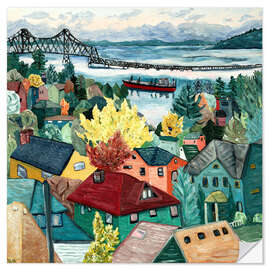 Muursticker Astoria View