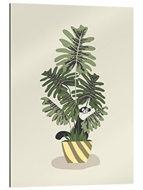 Gallery print The cat and the philodendron