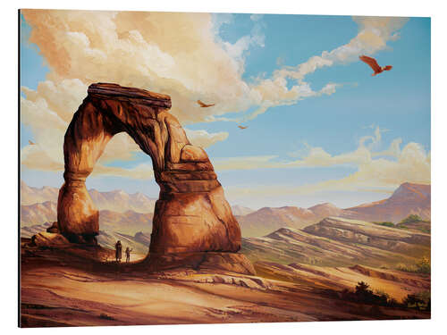 Tableau en aluminium Bridge to Nature