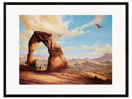 Innrammet kunsttrykk Bridge to Nature