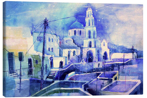 Canvas-taulu Santorini Pyrgos