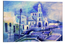 Magnettafel Santorin Pyrgos