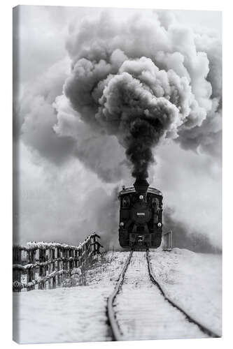 Lienzo Old train