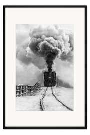 Gerahmter Kunstdruck Old train