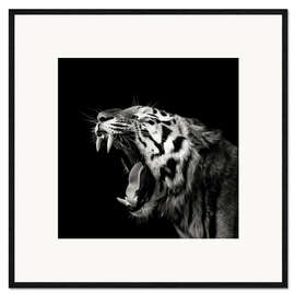 Ingelijste kunstdruk Primal yawn #4