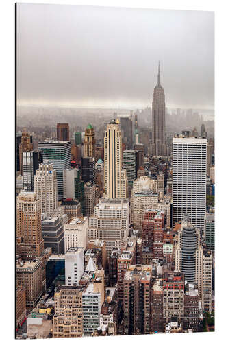 Tableau en aluminium Foggy day in Manhattan