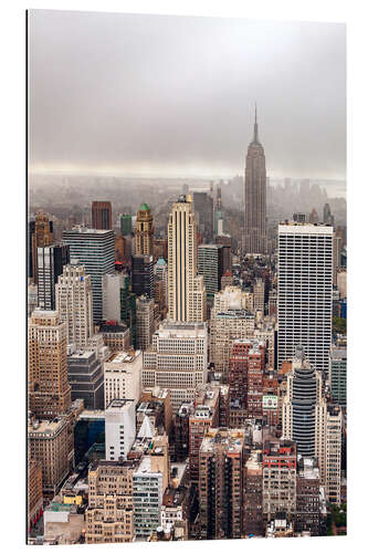 Quadro em plexi-alumínio Foggy day in Manhattan