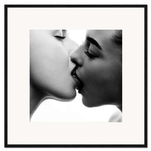Gerahmter Kunstdruck Kiss