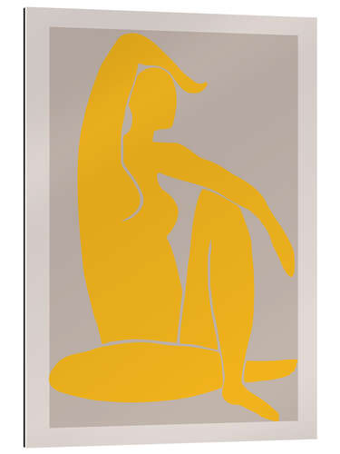 Stampa su plexi-alluminio Figura gialla