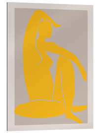 Stampa su plexi-alluminio Figura gialla
