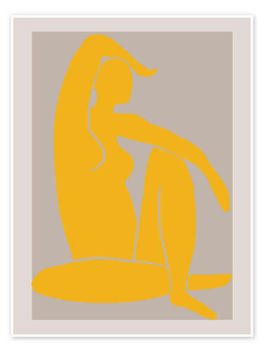 Plakat Yellow figure