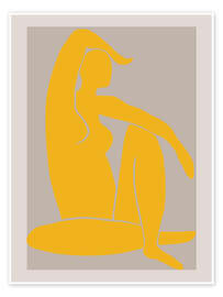 Wall print Yellow figure - Pictufy Studio