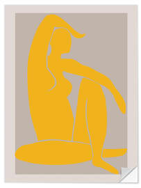 Wandsticker Yellow figure