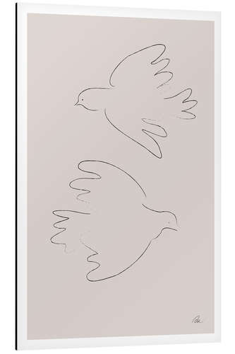 Cuadro de aluminio Peace Doves