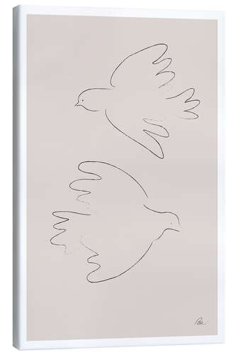 Canvas print Peace Doves