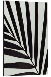 Tableau en aluminium Graphic palm leaf °1