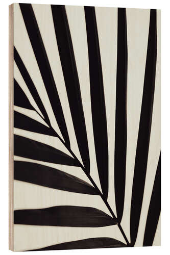 Wood print Graphic palm leaf °1