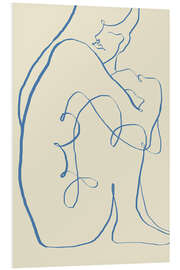 Foam board print Silence - Seated Figure