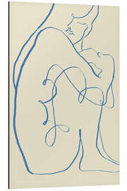 Magnettafel Stille - Sitzende Figur