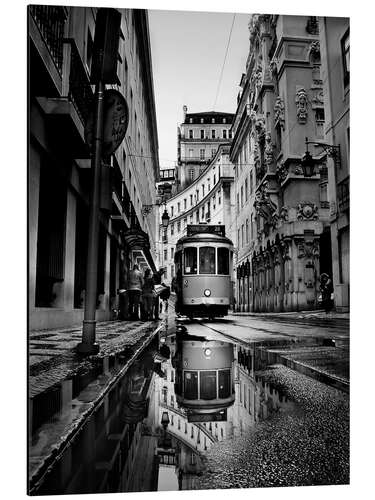 Obraz na aluminium Rainy days in Lisbon