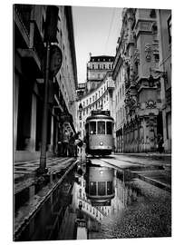 Tableau en plexi-alu Rainy days in Lisbon