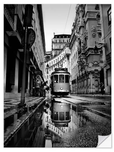 Autocolante decorativo Rainy days in Lisbon