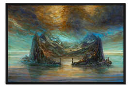 Gerahmter Kunstdruck Insel der Stille