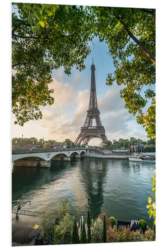 Stampa su PVC Eiffel Tower at sunrise