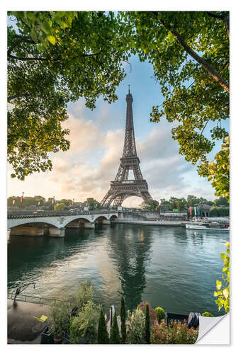 Wall sticker Eiffel Tower at sunrise