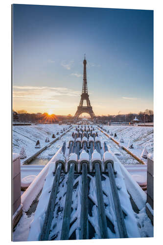 Gallery print In the Jardins du Trocadéro at sunrise