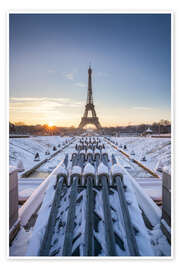 Stampa In the Jardins du Trocadéro at sunrise - Jan Christopher Becke