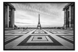 Gerahmter Kunstdruck Place du Trocadéro und Eiffelturm
