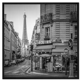 Gerahmter Kunstdruck Rue Saint Dominique und Eiffelturm