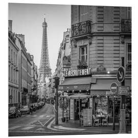 Foam board print Rue Saint Dominique and Eiffel Tower