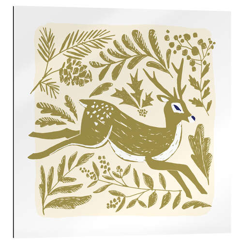 Galleriprint Deer in gold