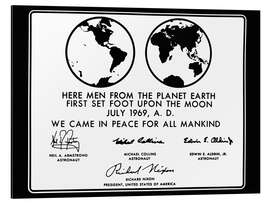 Magnettafel Apollo 11, Mondplakette, 1969