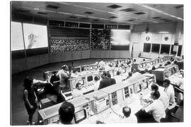 Galleritryck Mission control during Apollo 11, 1969